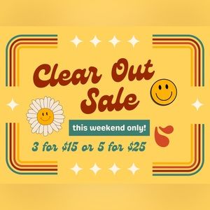 🌼Closet Clear Out Sale!!!🌼 3 for $15 or 5 for $25
